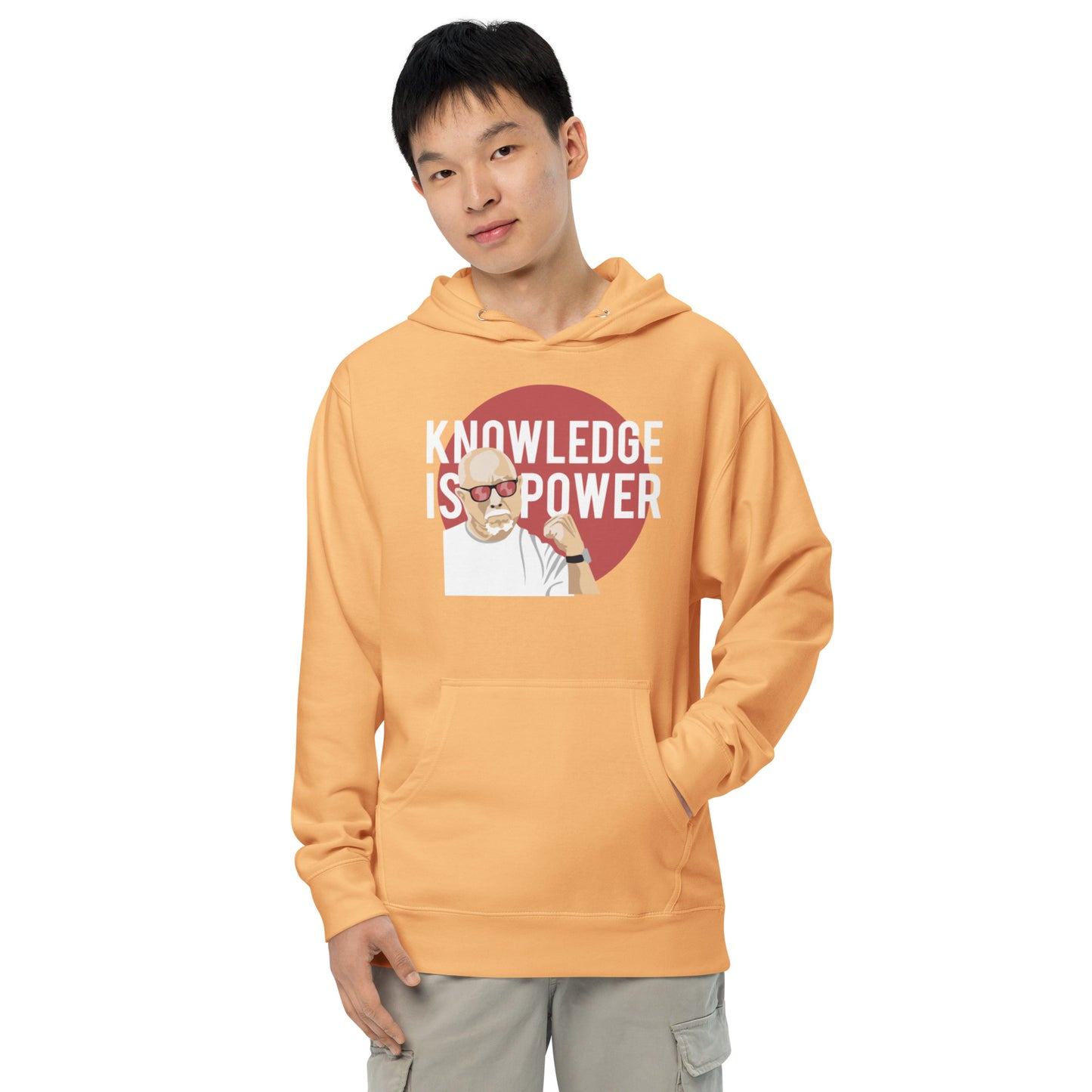 Knowledge is power hoodie - light